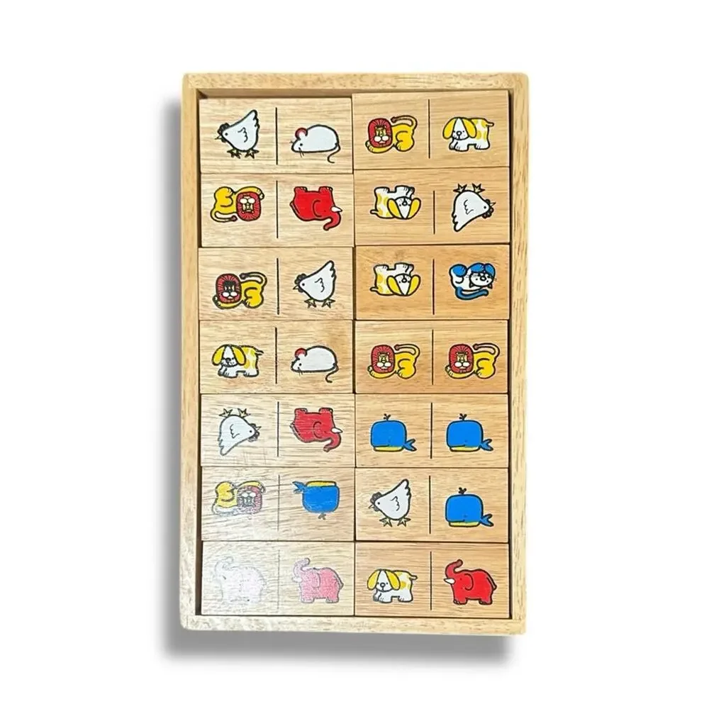 Wooden Animal Picture Dominoes